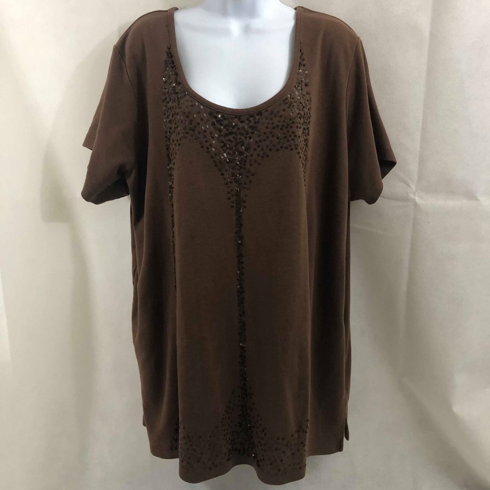 Roamans Heavy knit tee Sz 3X